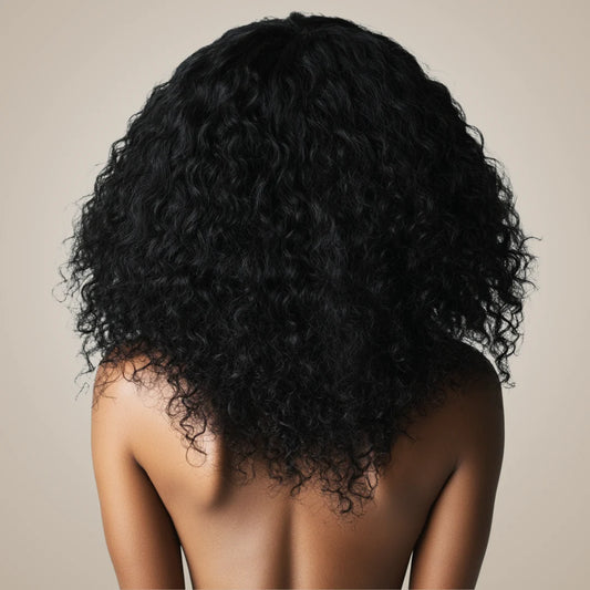 Water Curl Flip-Over Half Wig